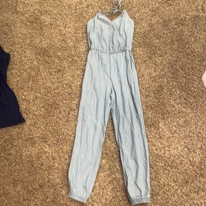 Light denim size small jumpsuit